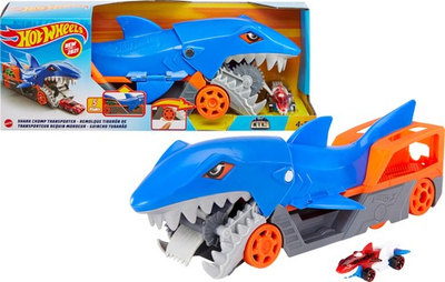 #ad Hot Wheels Shark trailer Playset with 1 car 1:64 scale for children aged 4 to $48.12