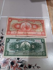 Two 1966 Peru World Banknotes Lot - 5 And 10 Soles de Oro - Circulated 