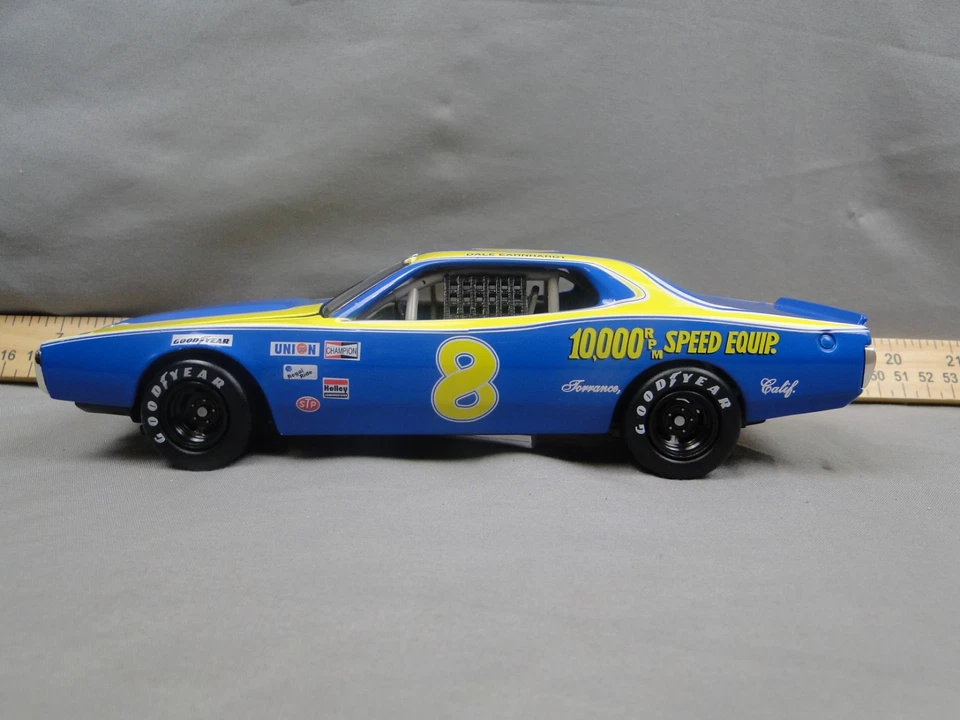 Dale Earnhardt #8 1975 Dodge Charger 10000 RPM Nascar Action Diecast - Image 2 of 4