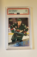 KIRILL KAPRIZOV - 2020 UPPER DECK YOUNG GUNS ROOKIE CARD #451 - PSA 9 MINT. rookie card picture