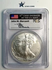 2013 Silver Eagle Dollar PCGS MS69 First Strike John M. Mercanti Signed $1