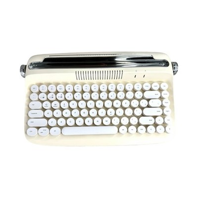 Actto & YUNZII B303 Retro Mini Bluetooth Keyboard Light Yellow
