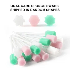 Portable Dental Disposable Oral Care Sponge Swabs Tooth Cleaning Mouth Swabs