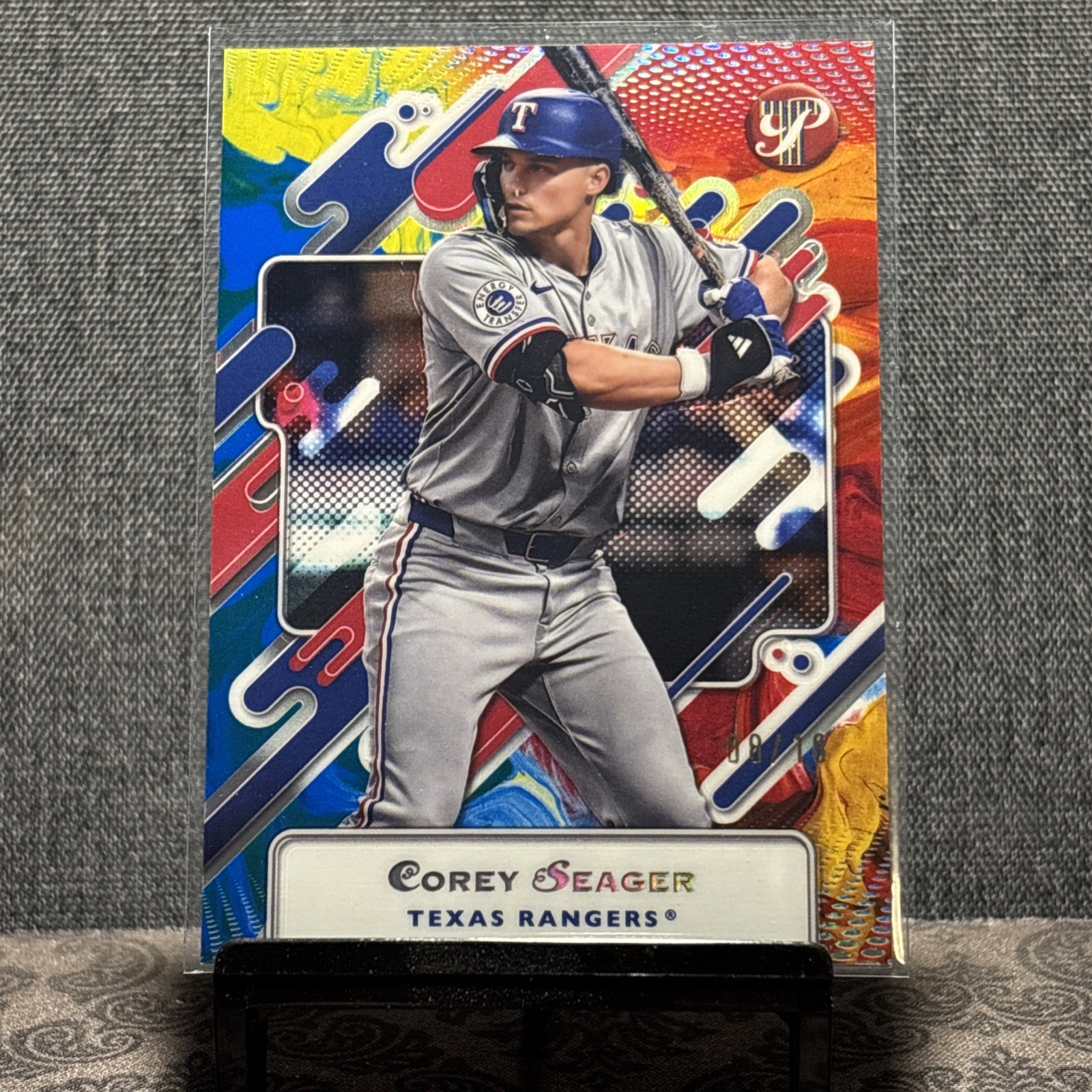2025 Topps Pristine Corey Seager Primaries Refractor #8/10 Rangers