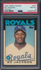 1986 Topps Tiffany Traded Bo Jackson #50 HOF XRC Royals Rookie PSA 8 Centered