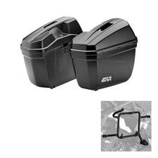 GIVI E22 Black Side Case Kit for Honda XL TRANSALP 750 2023-2025