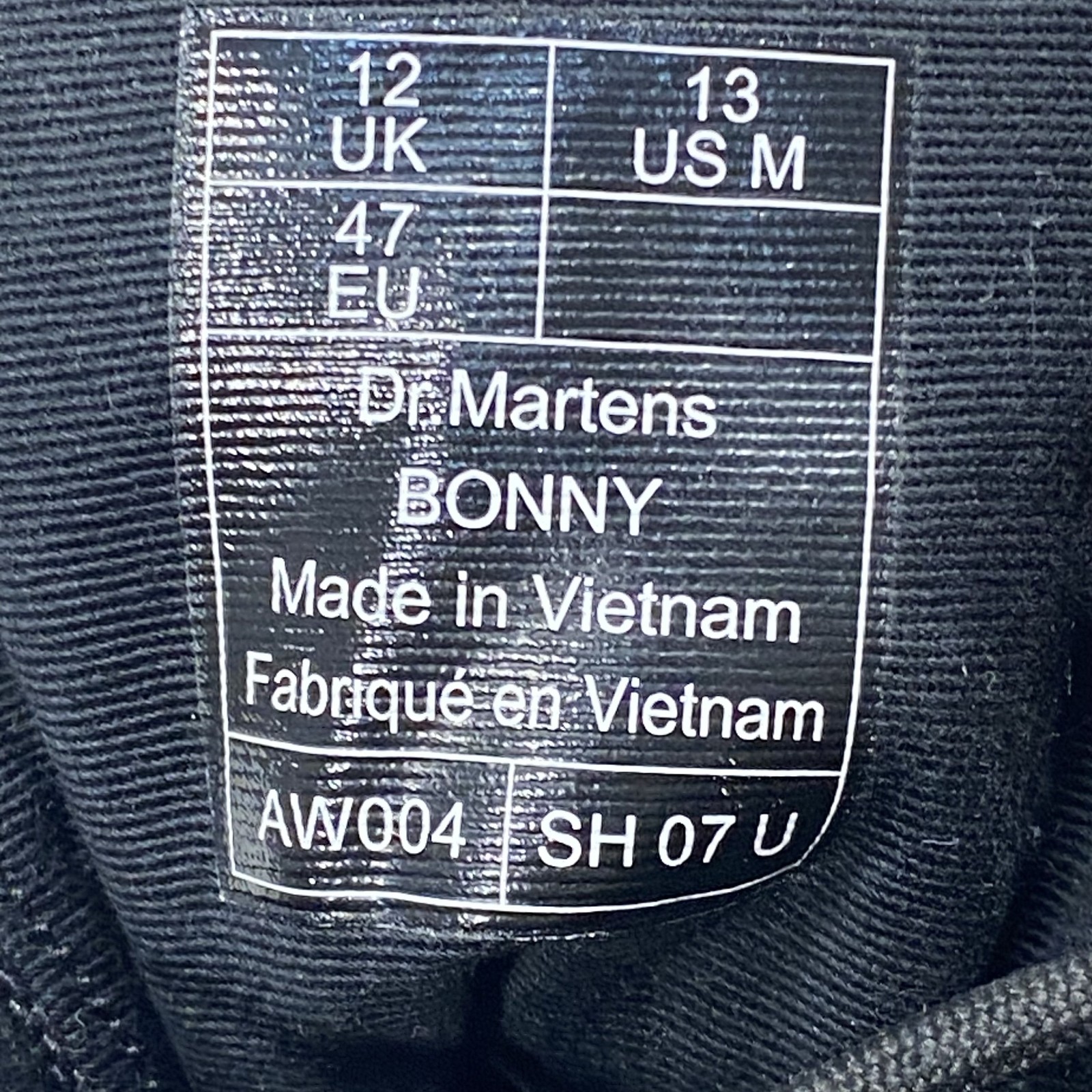 Dr. Martens Black Solid Combat Boot Men Size 13 - image 6