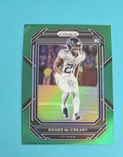2022 Panini Prizm Green RC #382 Roger McCreary Tennessee Titans FOOTBALL Card 7E