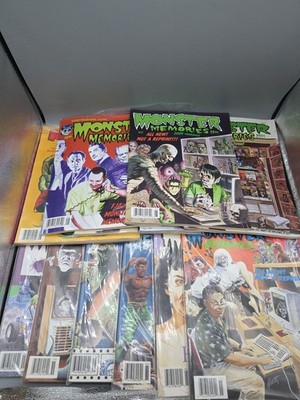 SCARY MONSTERS  YEARBOOK LOT OF 12 Vintage And New Vguc Bagged 1994+