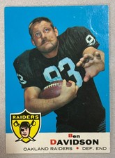 1969 Topps #128 Ben Davidson Raiders - Item #328-9