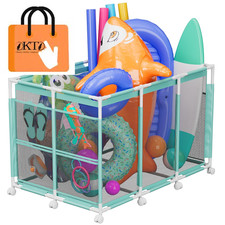 Pool Float Storage Outdoor Toy Organizer for Cyan