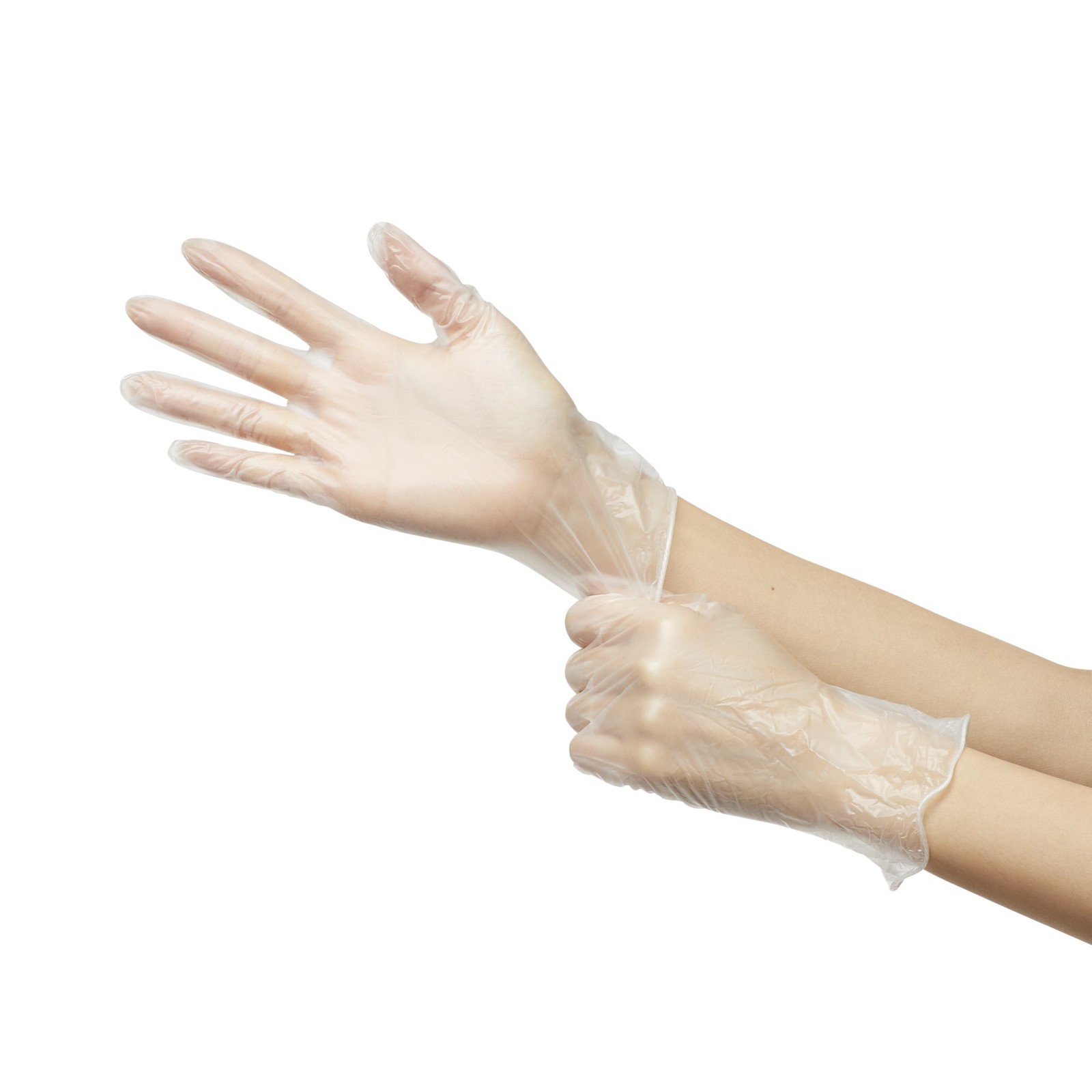 Trilon Disposable Vinyl Exam Glove Standard Cuff Length SMALL 25-92 100 per Box