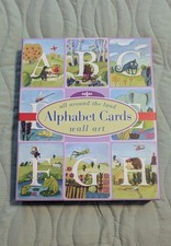 eeBoo All Around the Land Alphabet Cards 26 Multicolor 8"x10" Wall Art