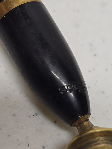50er Jahre Sheaffer Bakelit MCM Art Deco Füllfederhalter Schreibtisch Set mit 14K Feder - Bild 6 von 15
