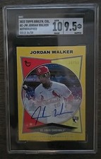 Jordan Walker 2023 Topps Brooklyn Collection RC Rookie Autograph Auto Gold /50