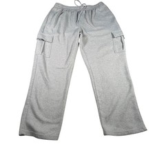 Umbro Cargo Sweatpants Mens XL Gray Fleece Li...