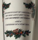 12oz Clear Glass Tumbler "9th Day" Nine Drummers Drumming - 12 Days Christmas — photo 2