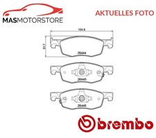 SATZ BREMSBELÄGE BREMSKLÖTZE VORNE BREMBO P 83 185 P FÜR TOYOTA YARIS,AYGO X