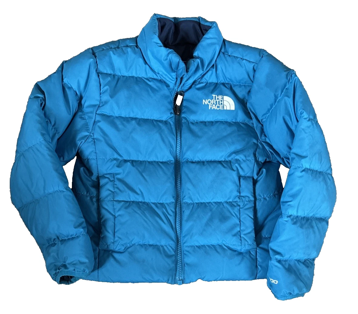The North Face 600 Puffer Reversible Blue Jacket Youth XS Teen Youth