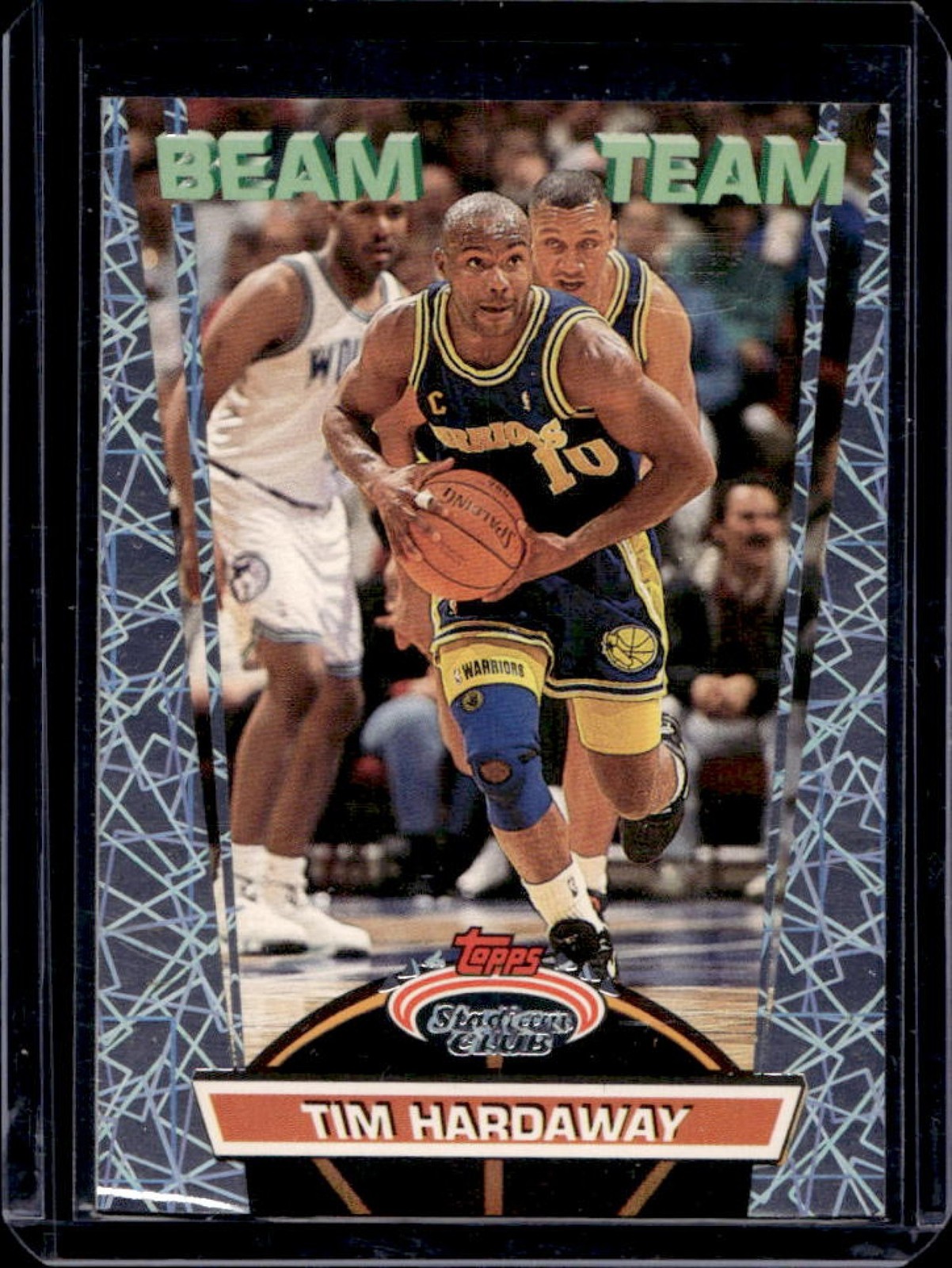 1992-93 Topps Stadium Club Tim Hardaway Beam Team Members Only #14 Warriors