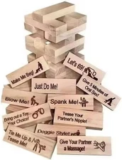 Lust Tower Naughty Block Game for Adult Couple Fun Stacking Party Date Xmas Gift