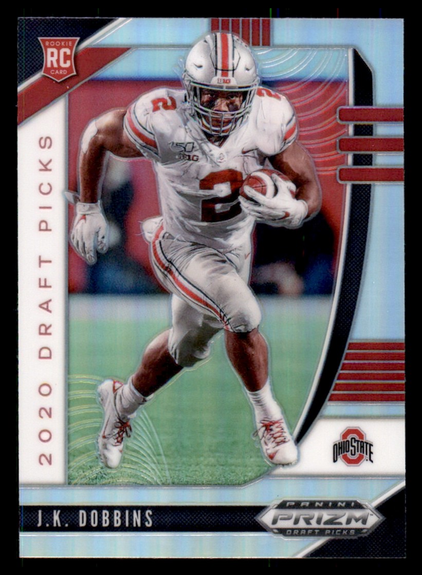 2020 Panini Prizm Draft J.K. Dobbins Silver Prizm Rookie RC #114 Football Card