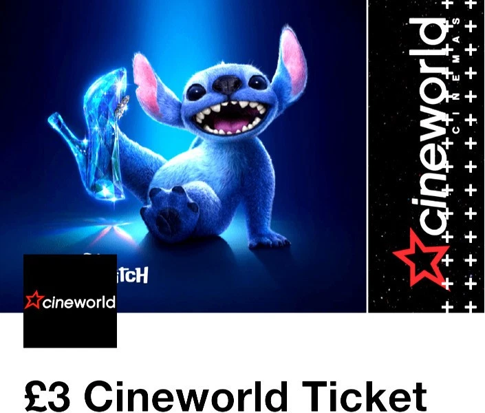 4 x Cineworld Kino Ticket - SCHNELLE LIEFERUNG - Fr Sa So - Beschreibung lesen