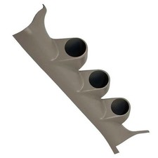 Glowshift Gray Triple Gauge 52mm Pillar Pod For 2005-2008 Dodge Magnum