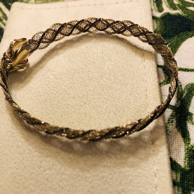 Freida Rothman Vault Multi-Strand Mesh Light Bracelet 925 Sterling Silver Italy