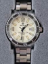Reloj Automático Suizo Deep Blue Alpha Marine 500 Funciona