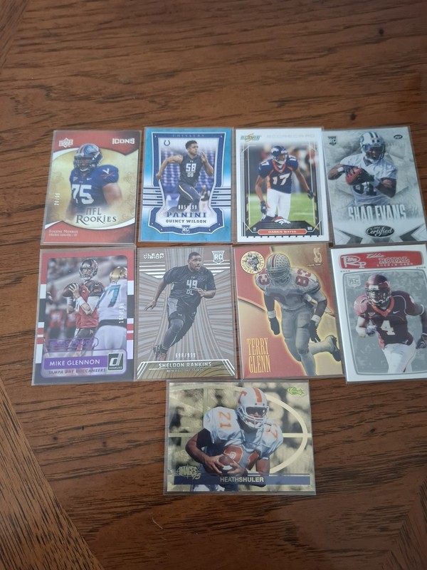 25 Card Lot Serial Number NFL  all mint