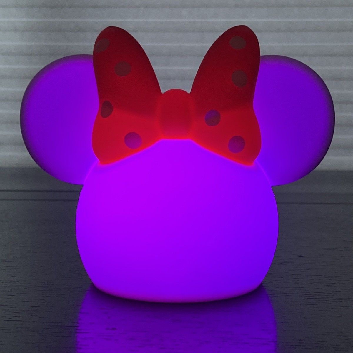 Disney Minnie Mouse Squishy Night Light Silicone LED Color