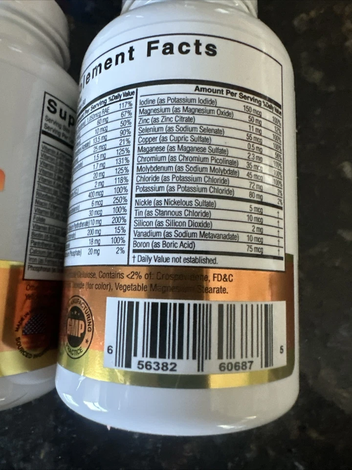 Multivitamínico Life Extension dos por día - dosis diaria de 60 unidades (paquete 1)  Foto 2 de 2
