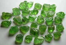 PERIDOT, LIGHT GREEN ROUGH FOR FACETING, PAKISTAN