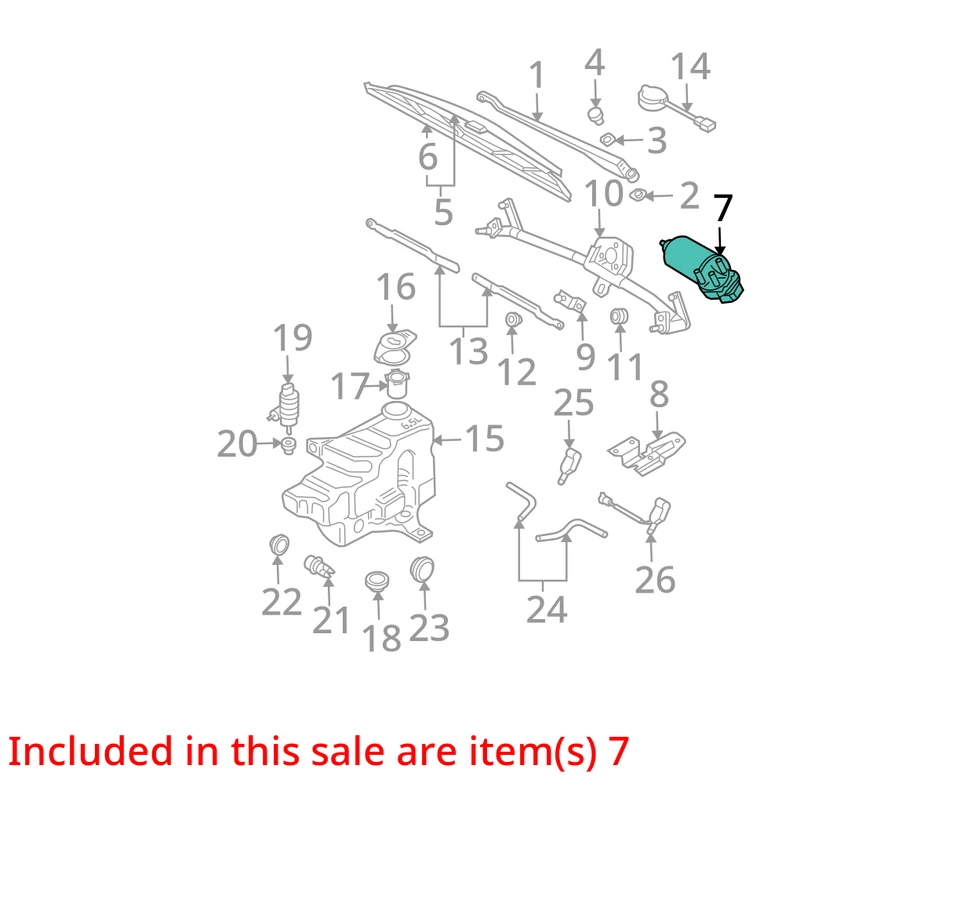 Volkswagen Golf 2005 motor limpiaparabrisas delantero fabricante de equipos originales 80 k millas - LKQ355482838 Foto 4 de 4