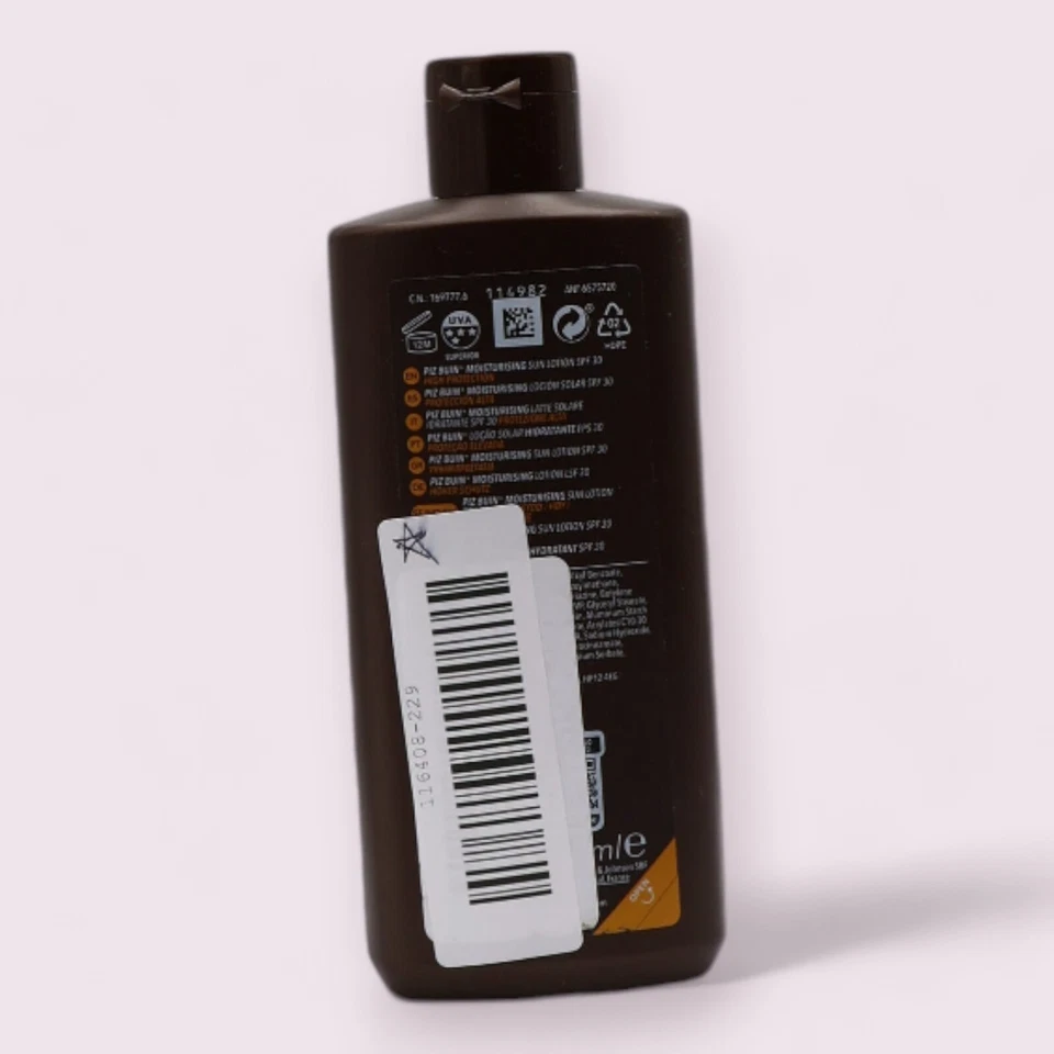 Loción solar hidratante Piz Buin 30 FPS triple resistencia alta alta Foto 2 de 4