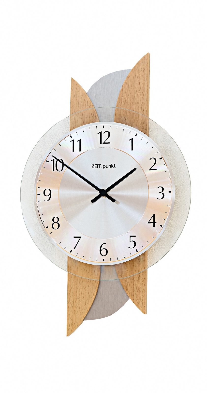 Modern wall clock with quartz movement from Zeitpunkt (Zeit.pun.. ZP 12/5279 NEW