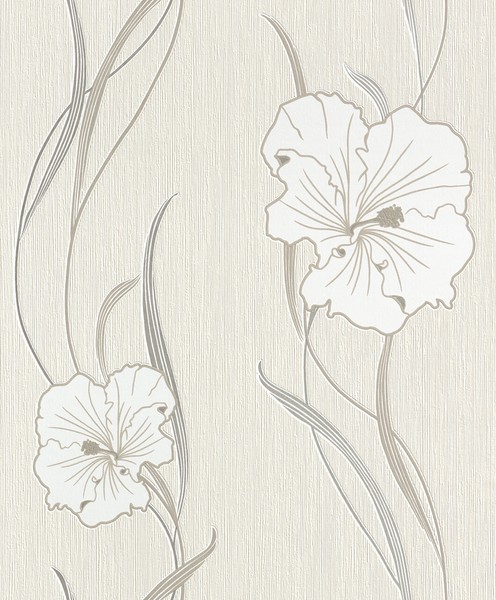 Rasch Tapete Selection 752120 Creme, Beige, Braun Floral Vliestapete Vlies-image