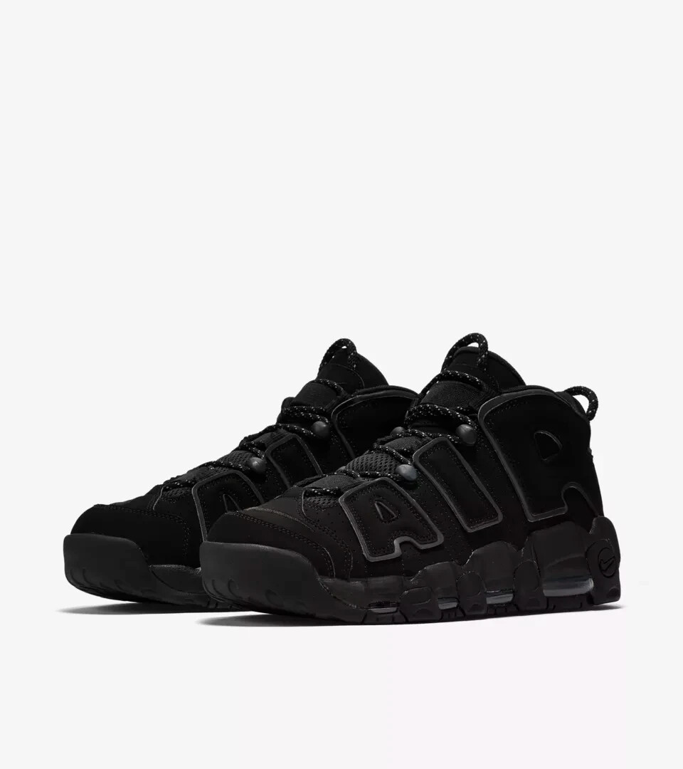 NIKE Unisex Air More Uptempo 720 QS 1 Shoes, Triple Black
