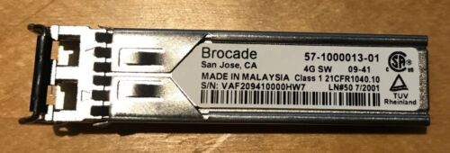4 moduli ricetrasmettitore Brocade GBIC 4 GB SW 57-1000013-01 - Foto 1 di 1