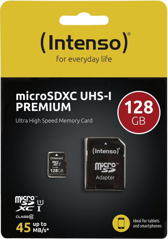 Intenso Micro SDXC Card 128GB UHSI Premium 4034303019892 eBay