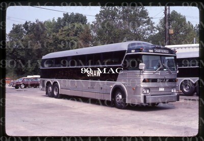SHAW BUS SERVICE. MCI COACH BUS #190. Original Slide 1983. 