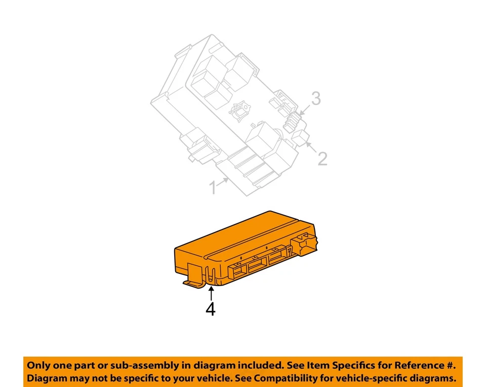 Módulo de controle de carroceria usado serve: 2011 Chevrolet Express 2500 van controle de carroceria BCM - Imagem 3 de 4