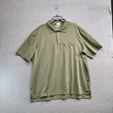 Duluth Trading Men Polo Shirt XL Green Performance Short Sleeve