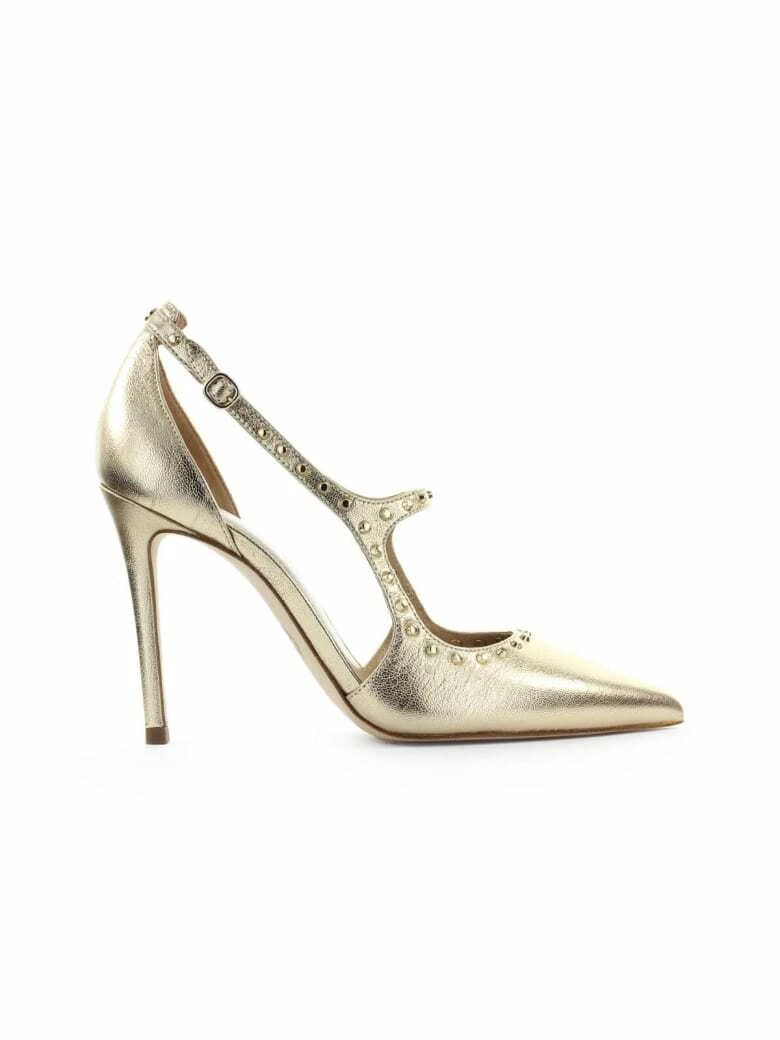 beslag par uddannelse MICHAEL KORS &#034;AVA&#034; Pump Heels Pale Gold Leather New and Boxed |  eBay