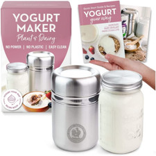Yogurtera de acero inoxidable con tarro