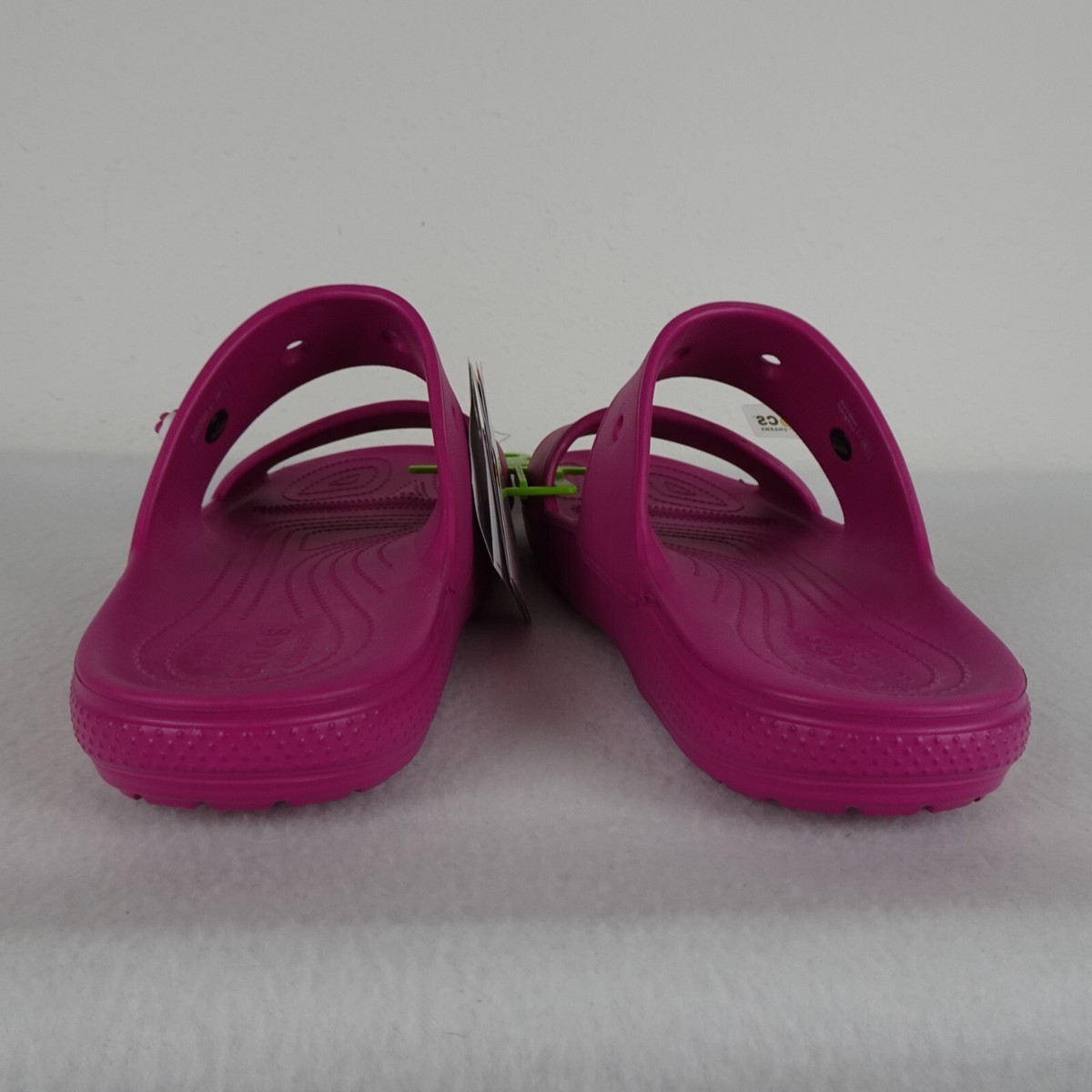 CROCS Men\'s Double-Strap Slide Sandals in Bright Pink Iconic Pink Crocs Comfort Sandals Slides Two | Mercari main image 4
