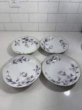 Set of 4 Rosetti Silver Dawn Soup Bowl 7 3/4 inch