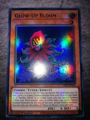 Yugioh GFP2-EN115 Glow-Up Bloom Ultra Rare 1st Edition NM Near Mint Zombie 