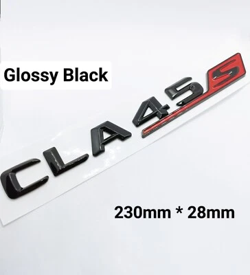 Logo CLA 45S Emblème cla45 Noir Brillant classe AMG - Photo 1/3